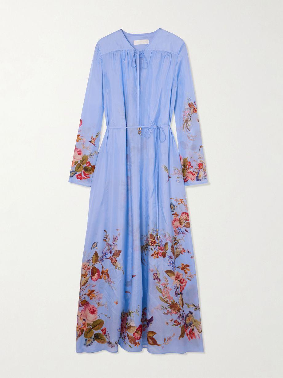 Patience gathered floral-print silk maxi dress by ZIMMERMANN