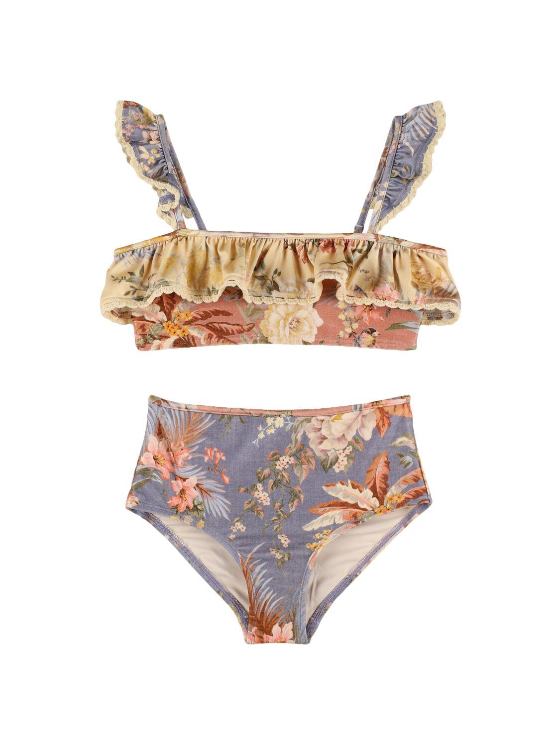 Printed Lycra Bikini by ZIMMERMANN