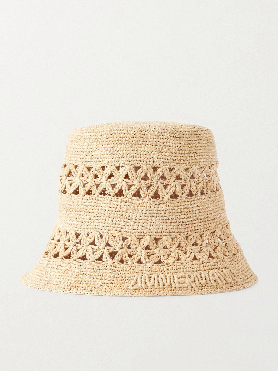 Raffia bucket hat by ZIMMERMANN