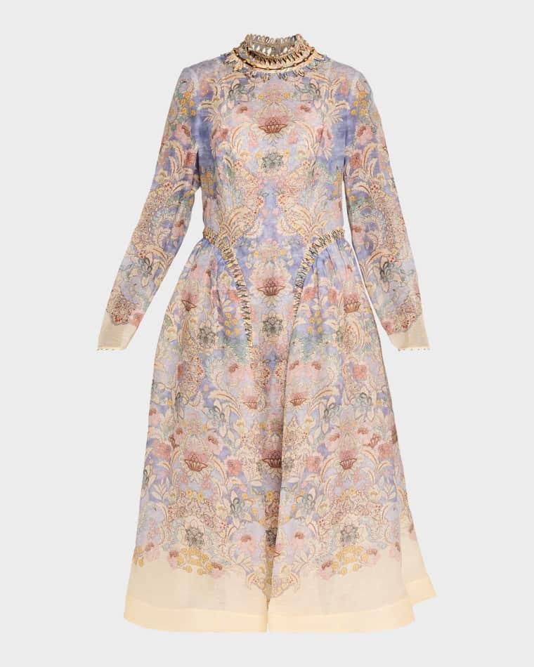 Rebellion Beaded Midi Dress by ZIMMERMANN