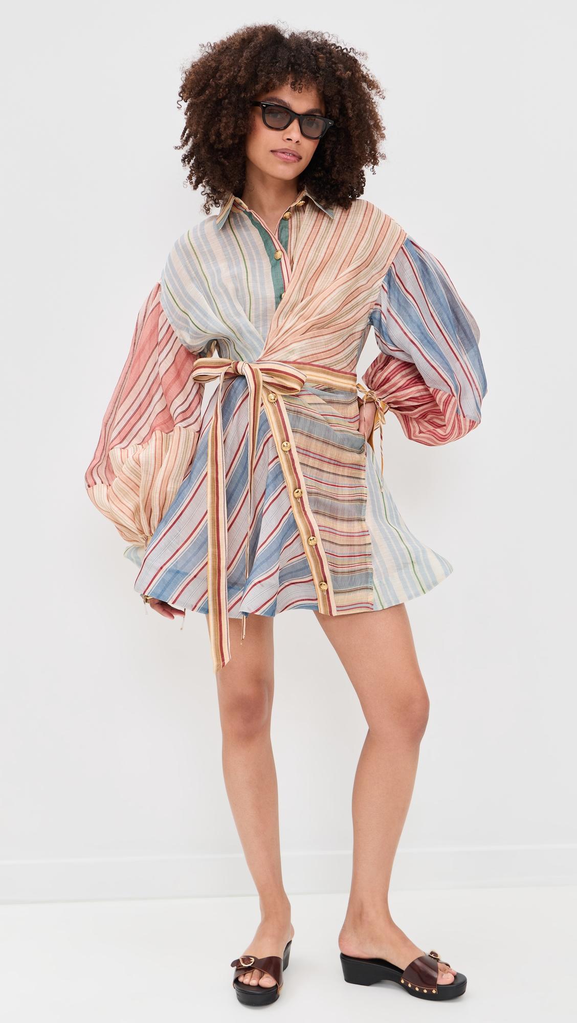Rebellion Striped Mini Dress by ZIMMERMANN