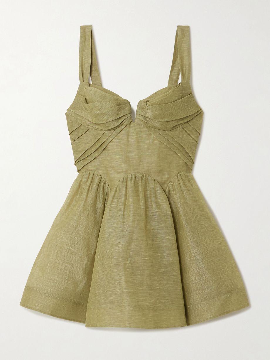 Rebellion linen and silk-blend mini dress by ZIMMERMANN