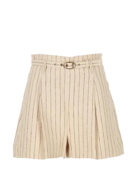 Rebellion pinstripe shorts by ZIMMERMANN