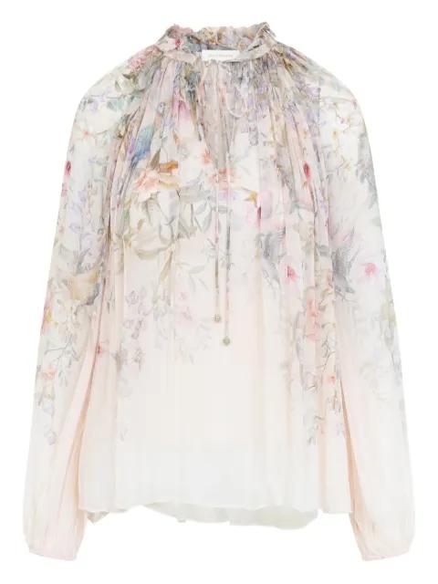 Rebellion printed blouse by ZIMMERMANN