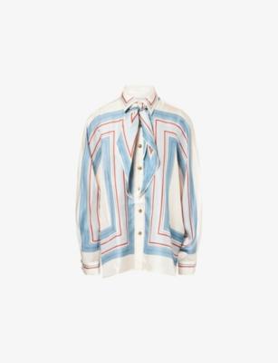 Relaxed Scarf Silk Shirt by ZIMMERMANN