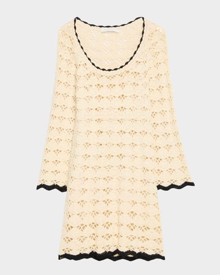 Rhiannon Crochet Mini Dress by ZIMMERMANN