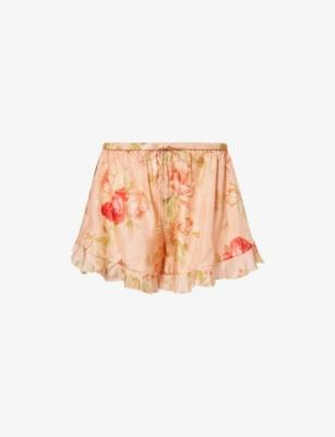 Roselight Frill Silk Shorts by ZIMMERMANN