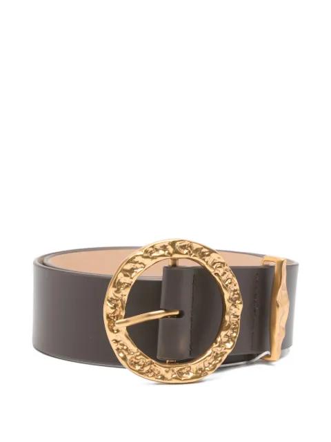 Solena textured round buckle belt by ZIMMERMANN
