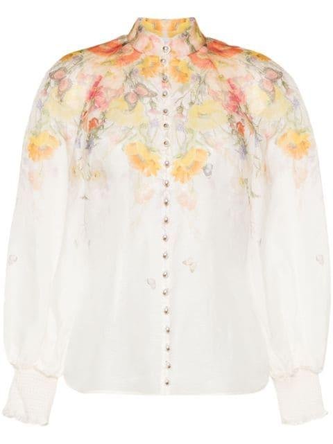 Tranquillity floral-print blouse by ZIMMERMANN