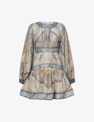 Wander Cotton-Blend Mini Dress by ZIMMERMANN