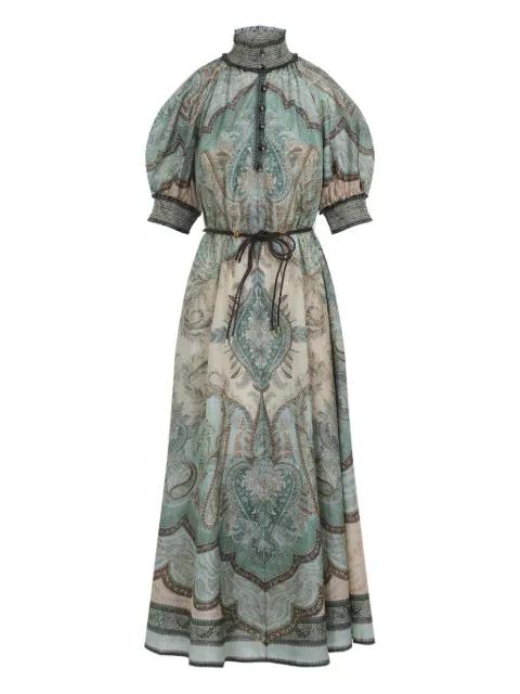 Wanderlust Billow midi dress by ZIMMERMANN