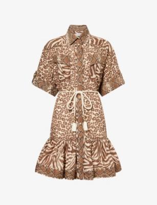 Wanderlust Lantern Cotton Mini Dress by ZIMMERMANN