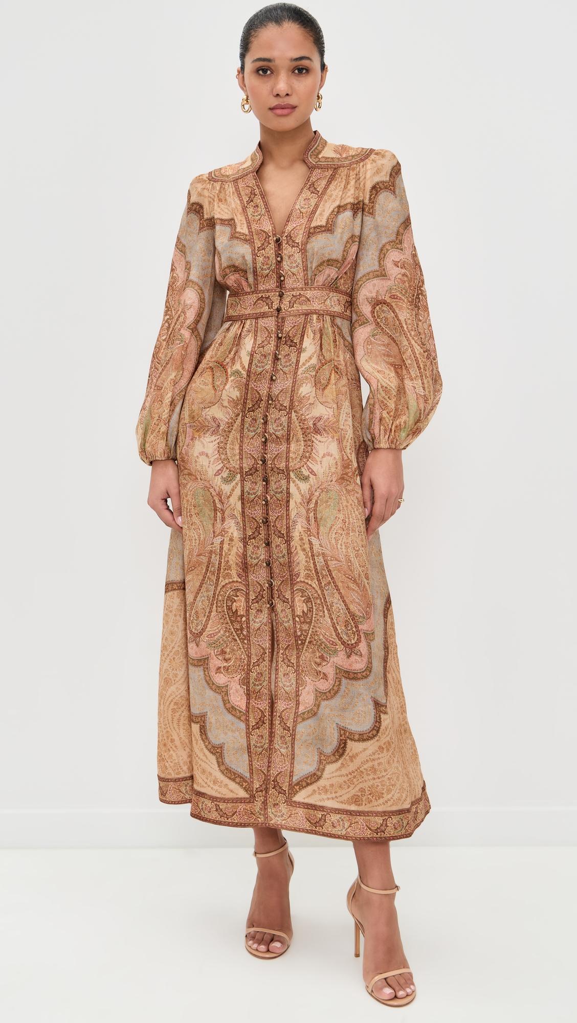 Wanderlust Plunge Midi Dress by ZIMMERMANN