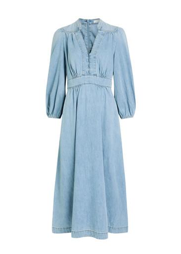 Wanderlust denim midi dress by ZIMMERMANN