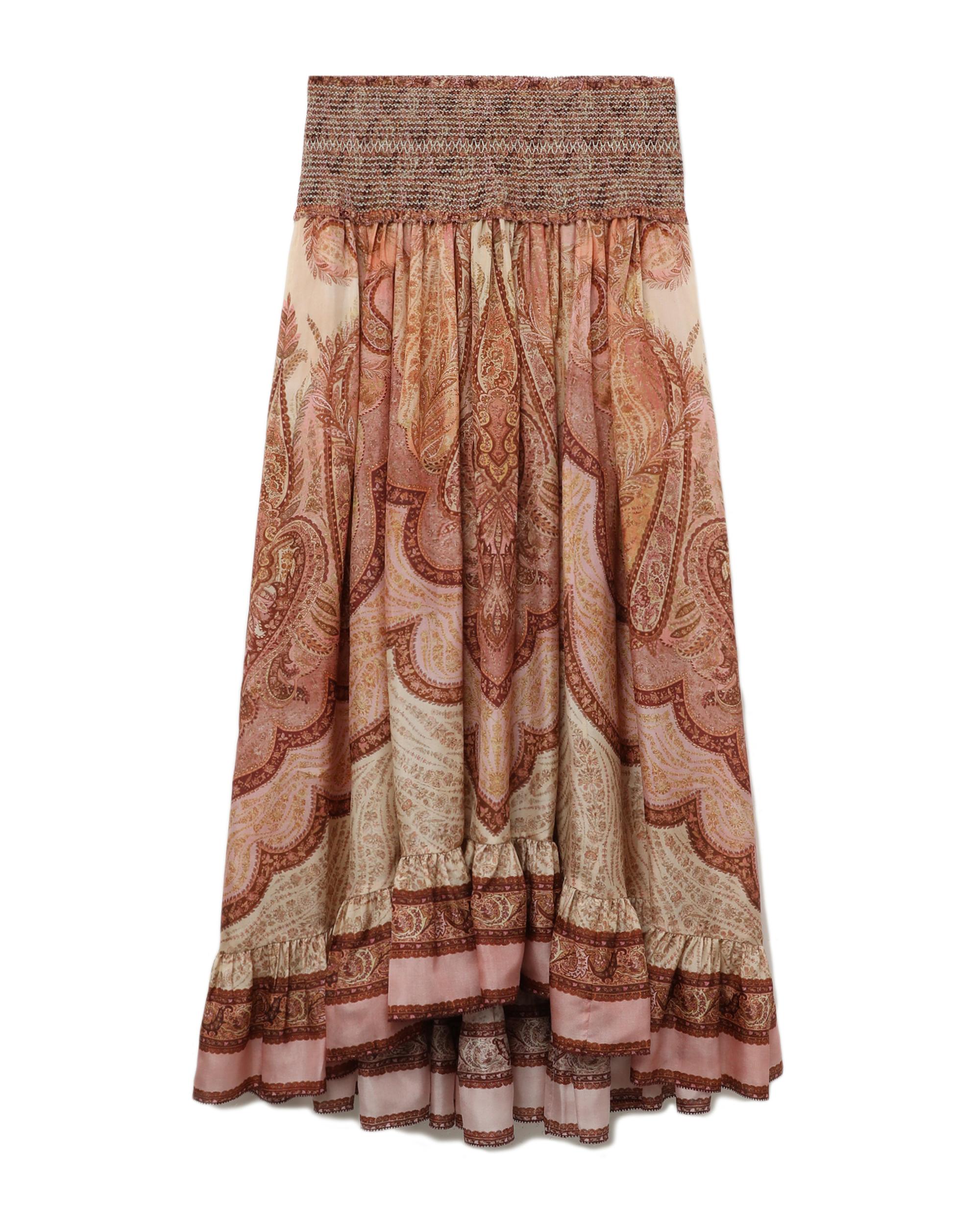 Wanderlust frill maxi skirt by ZIMMERMANN