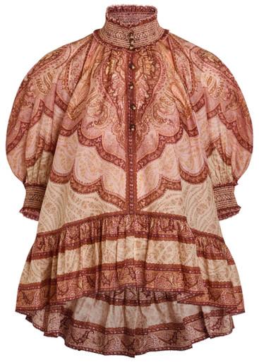 Wanderlust patterned silk blouse by ZIMMERMANN