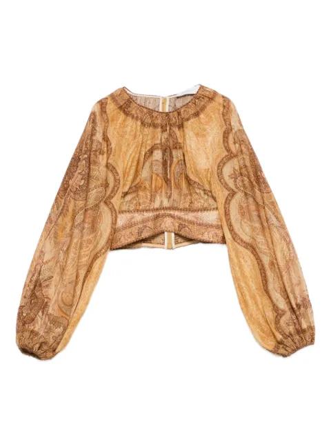 Wanderlust printed blouse by ZIMMERMANN