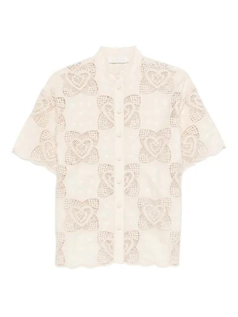 Wanderlust scalloped shirt by ZIMMERMANN