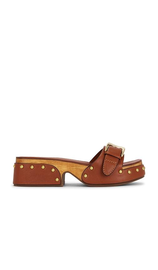Zimmermann Alight Mule Sandal in Brown by ZIMMERMANN