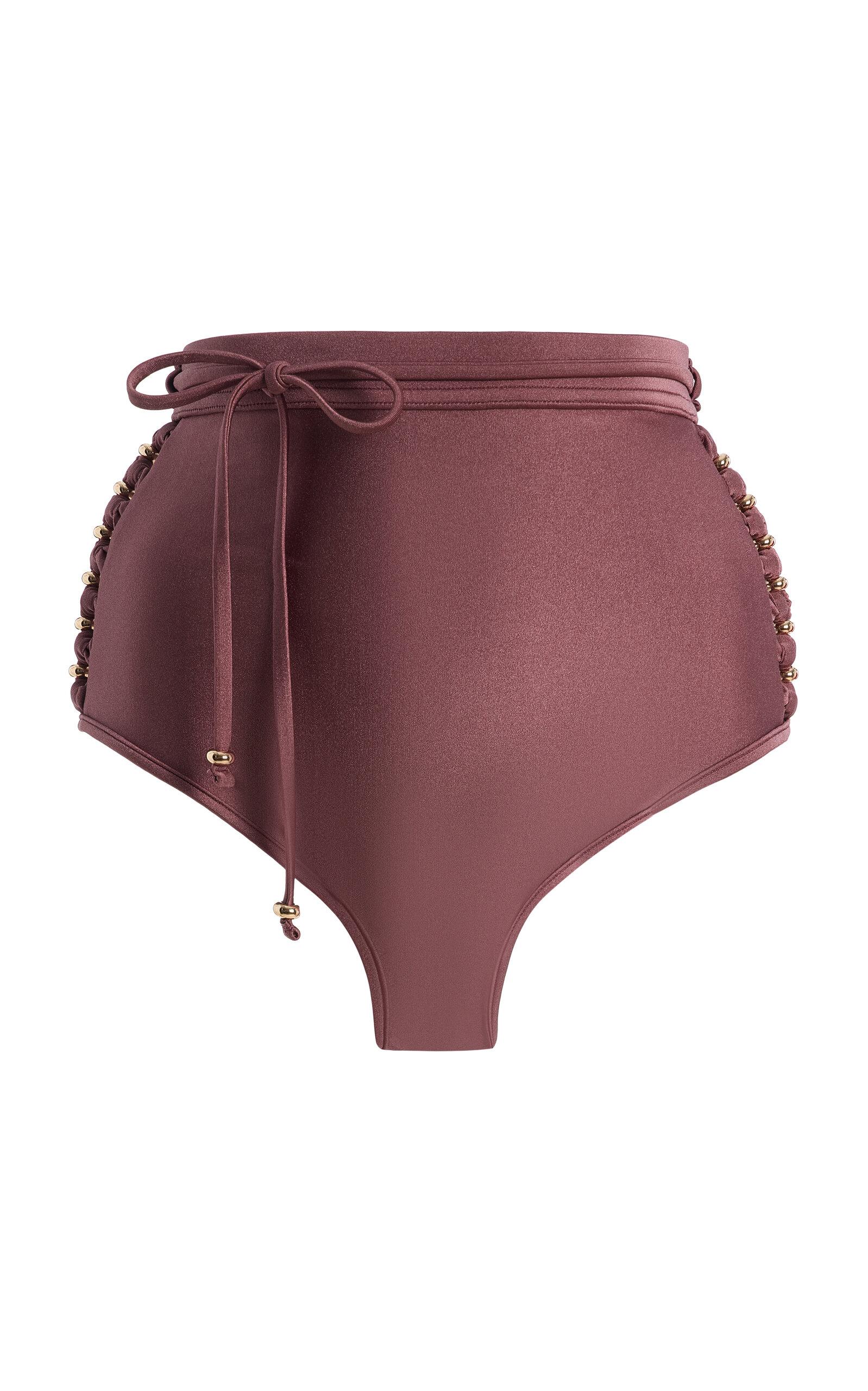 Zimmermann Aster Beaded High-Rise Bikini Bottom - Moda Operandi by ZIMMERMANN