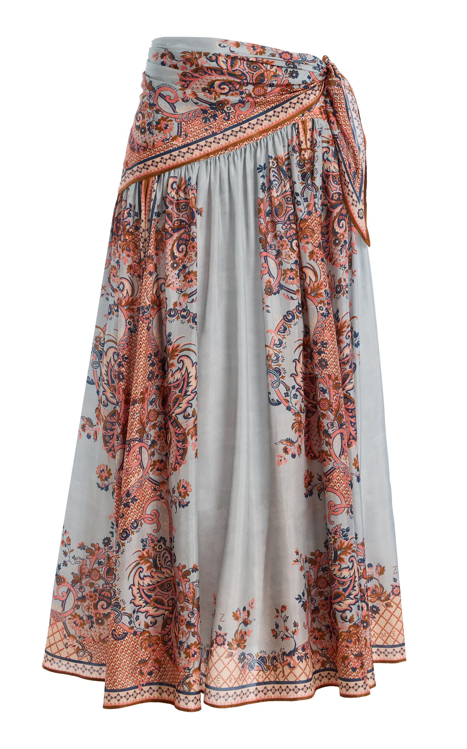 Zimmermann Aster Scarf-Detailed Silk Maxi Skirt - Moda Operandi by ZIMMERMANN