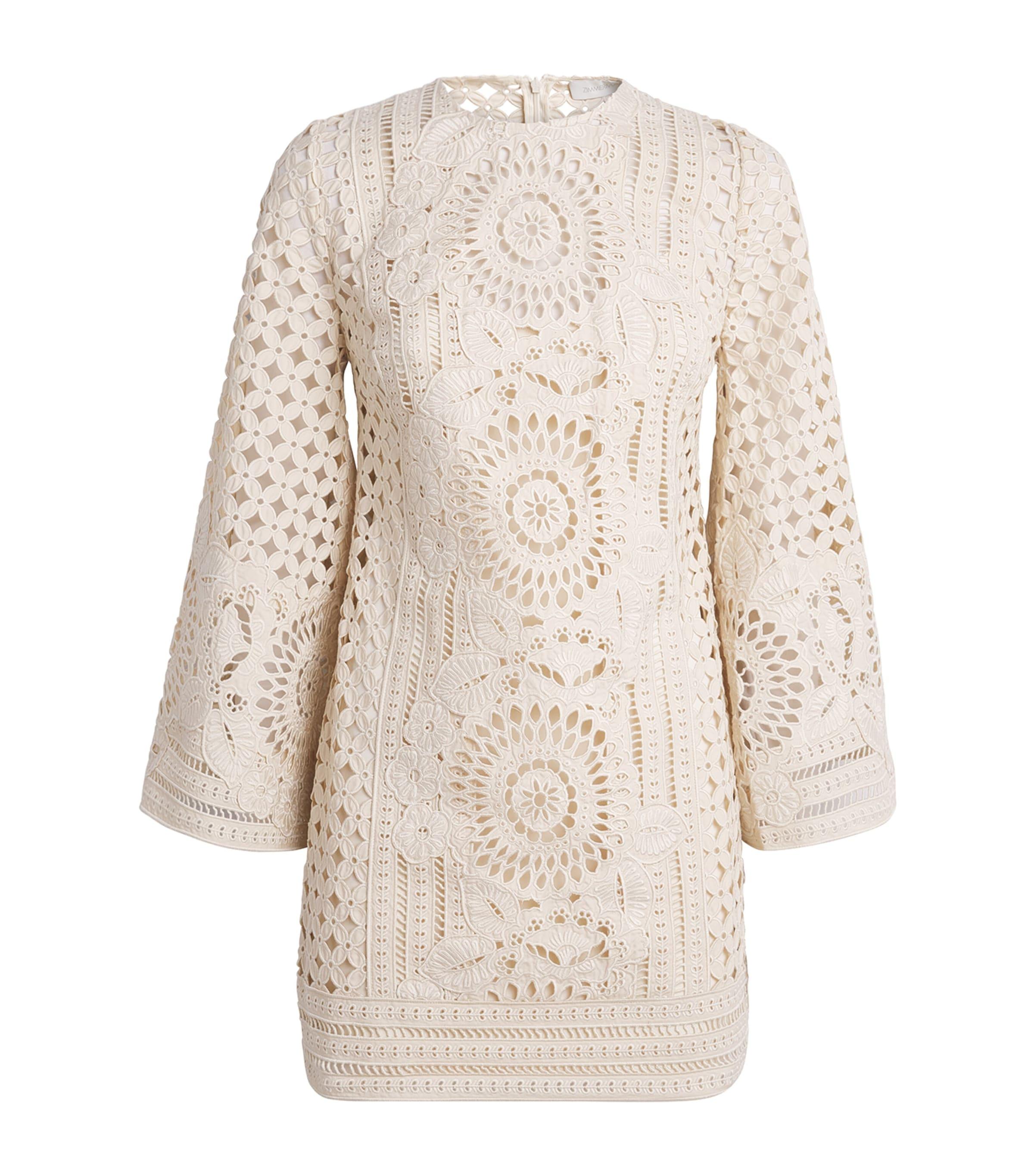 Zimmermann Cotton Embroidered Indra Mini Dress by ZIMMERMANN