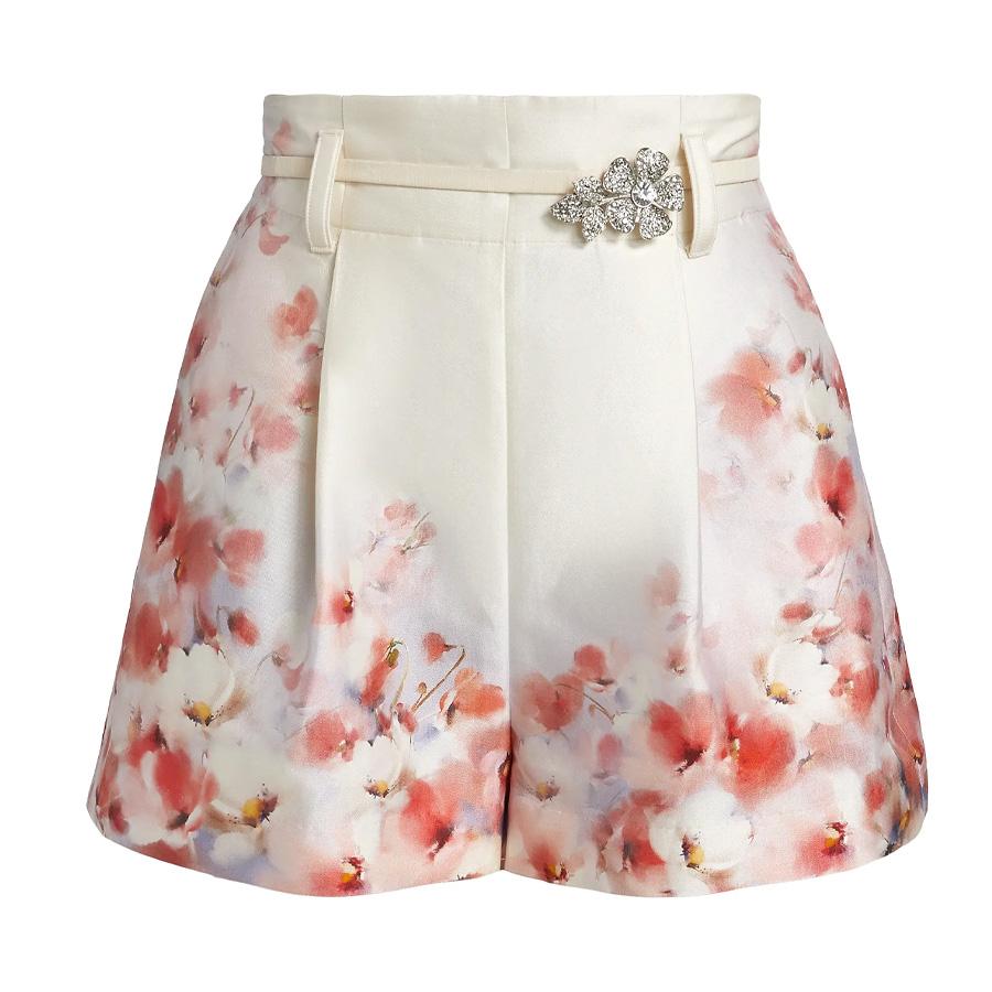 Zimmermann Crush Flat Front Shorts by ZIMMERMANN
