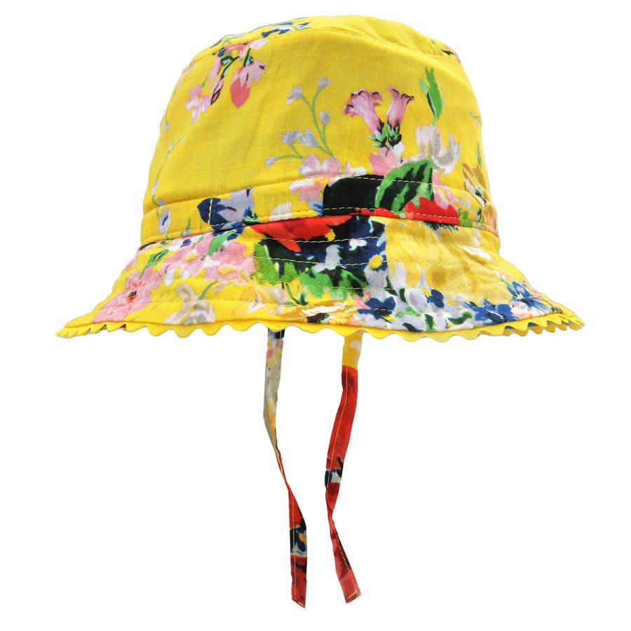 Zimmermann Floral-Print Drawstring Bucket Hat by ZIMMERMANN