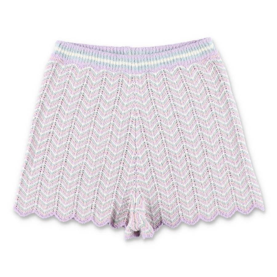 Zimmermann Girls Halliday Striped Knit Shorts by ZIMMERMANN