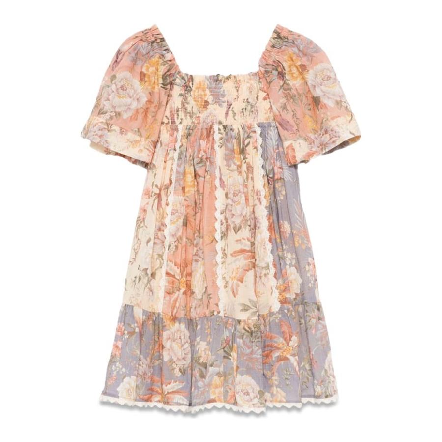 Zimmermann Kids Floral Print Ruffle Sleeve Dress by ZIMMERMANN