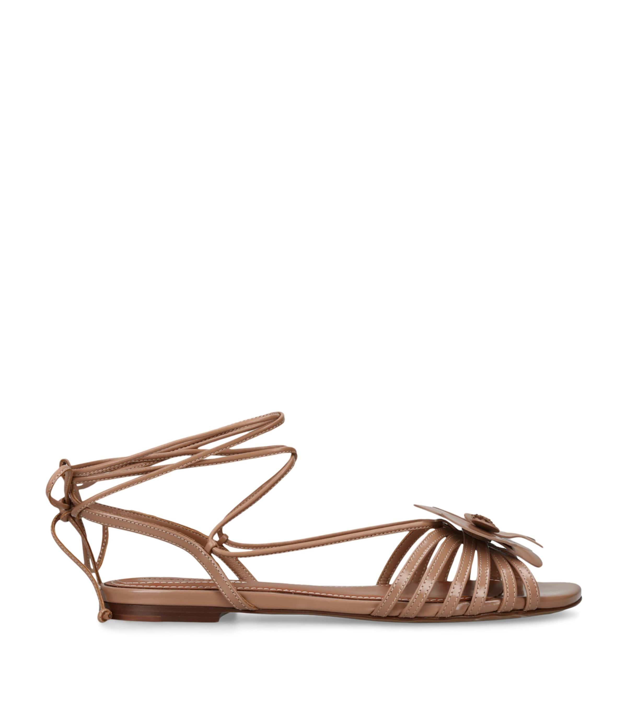 Zimmermann Leather Orchid Sandals by ZIMMERMANN