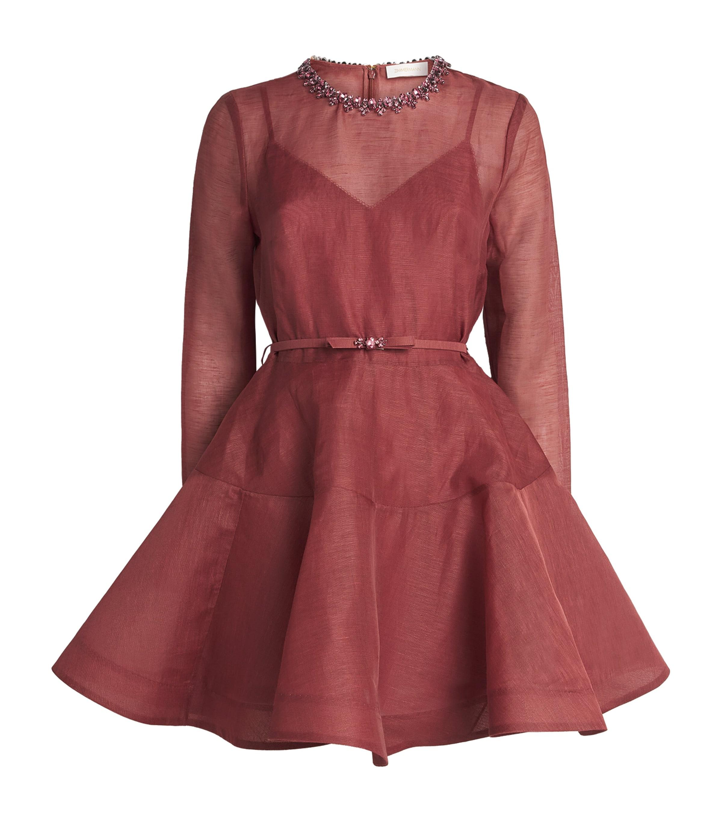 Zimmermann Linen-Silk Alchemy Mini Dress by ZIMMERMANN