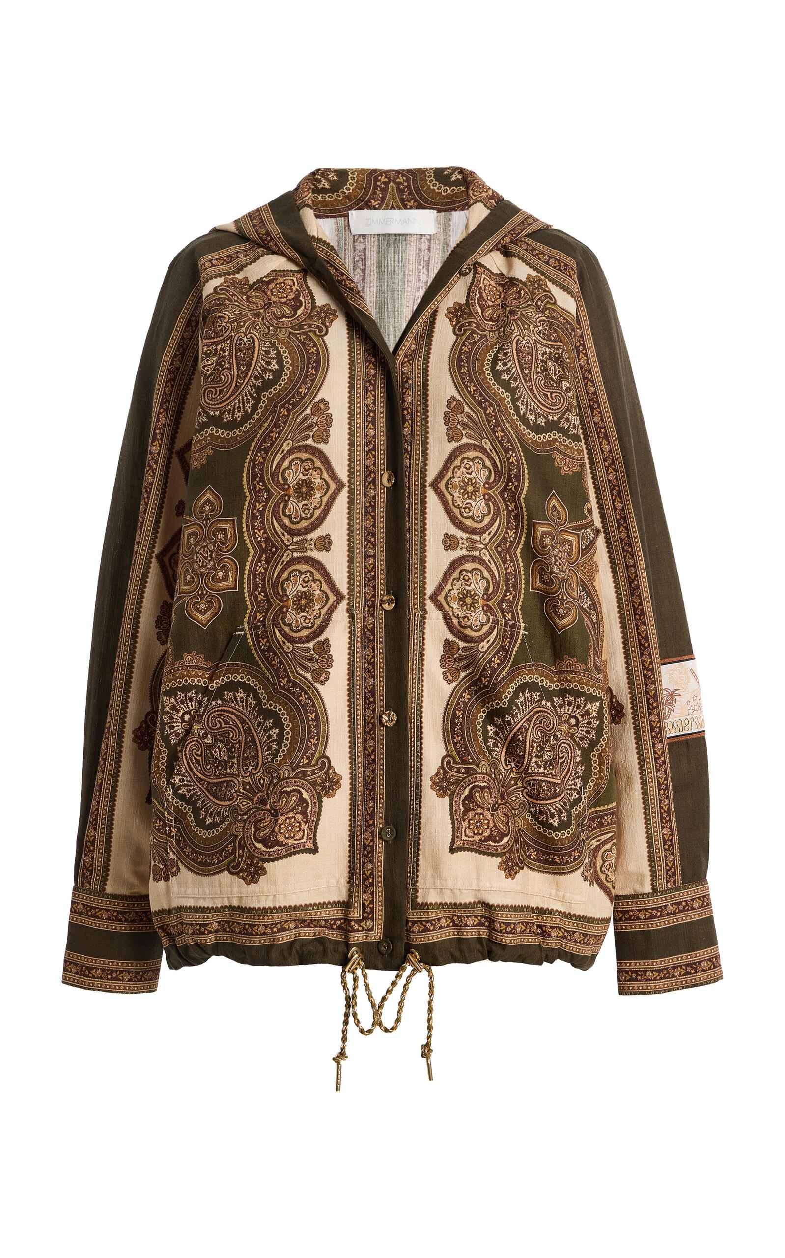 Zimmermann Mahon Cotton Paisley Hooded Shirt - Moda Operandi by ZIMMERMANN