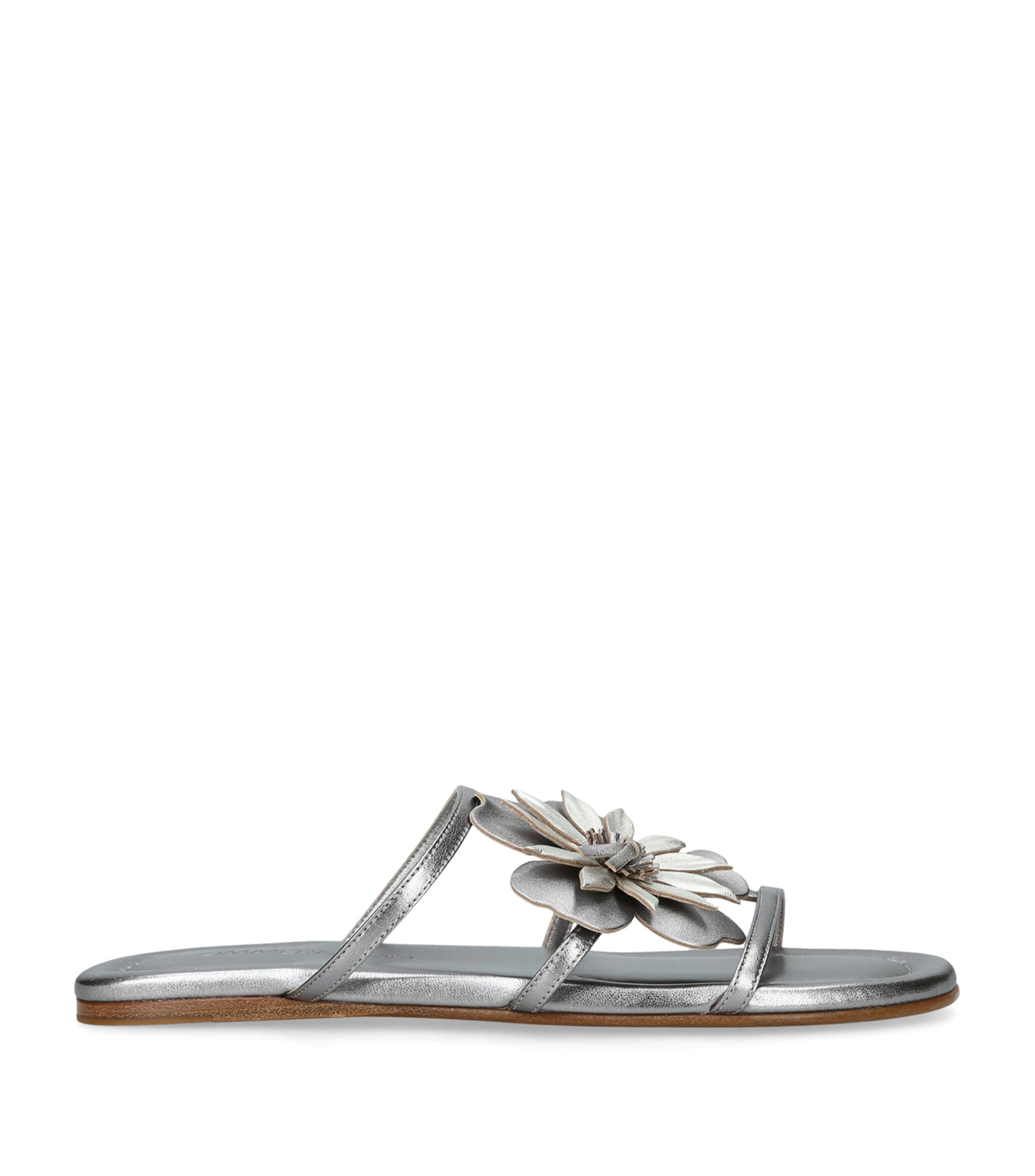 Zimmermann Metallic Leather Belara Slides by ZIMMERMANN