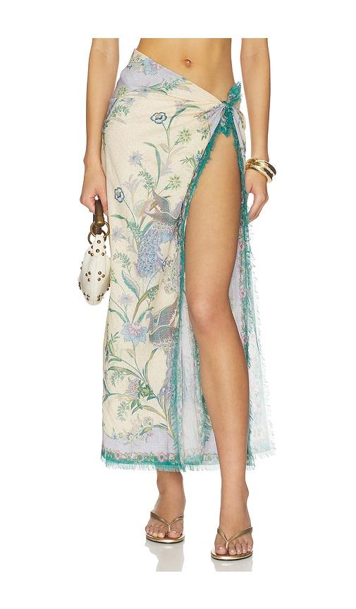 Zimmermann Printed Cotton Pareo in Cream by ZIMMERMANN