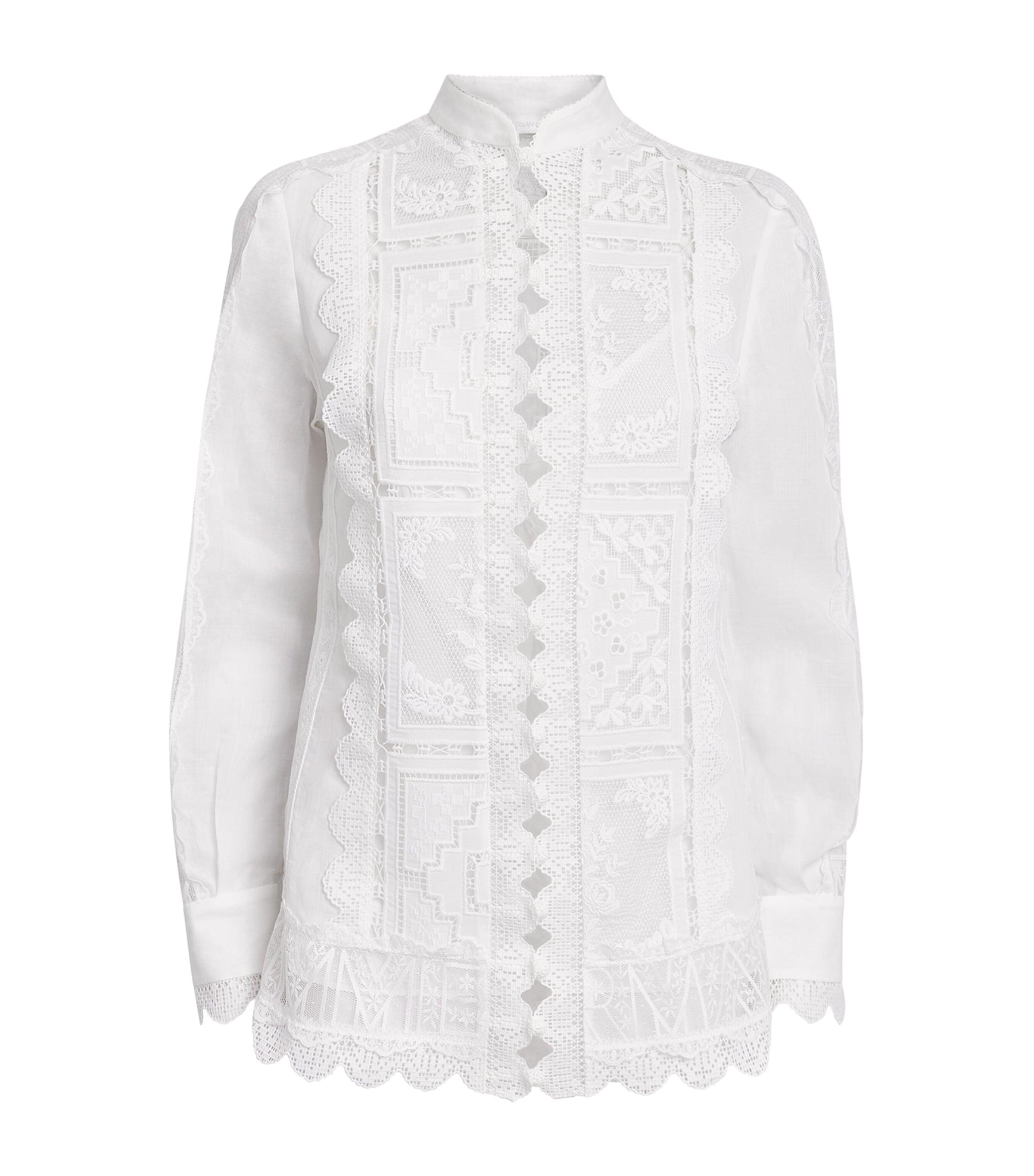 Zimmermann Ramie Lace Aster Blouse by ZIMMERMANN