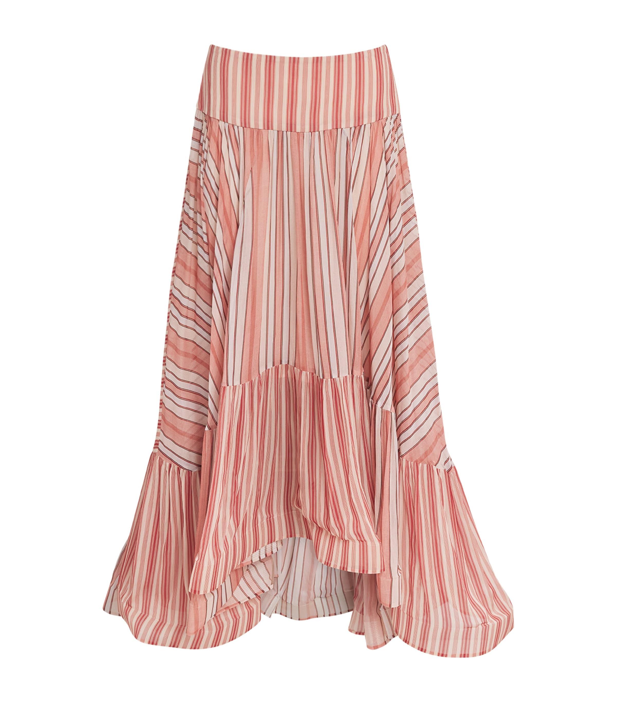 Zimmermann Rebellion Bohemian Stripe Midi Skirt by ZIMMERMANN