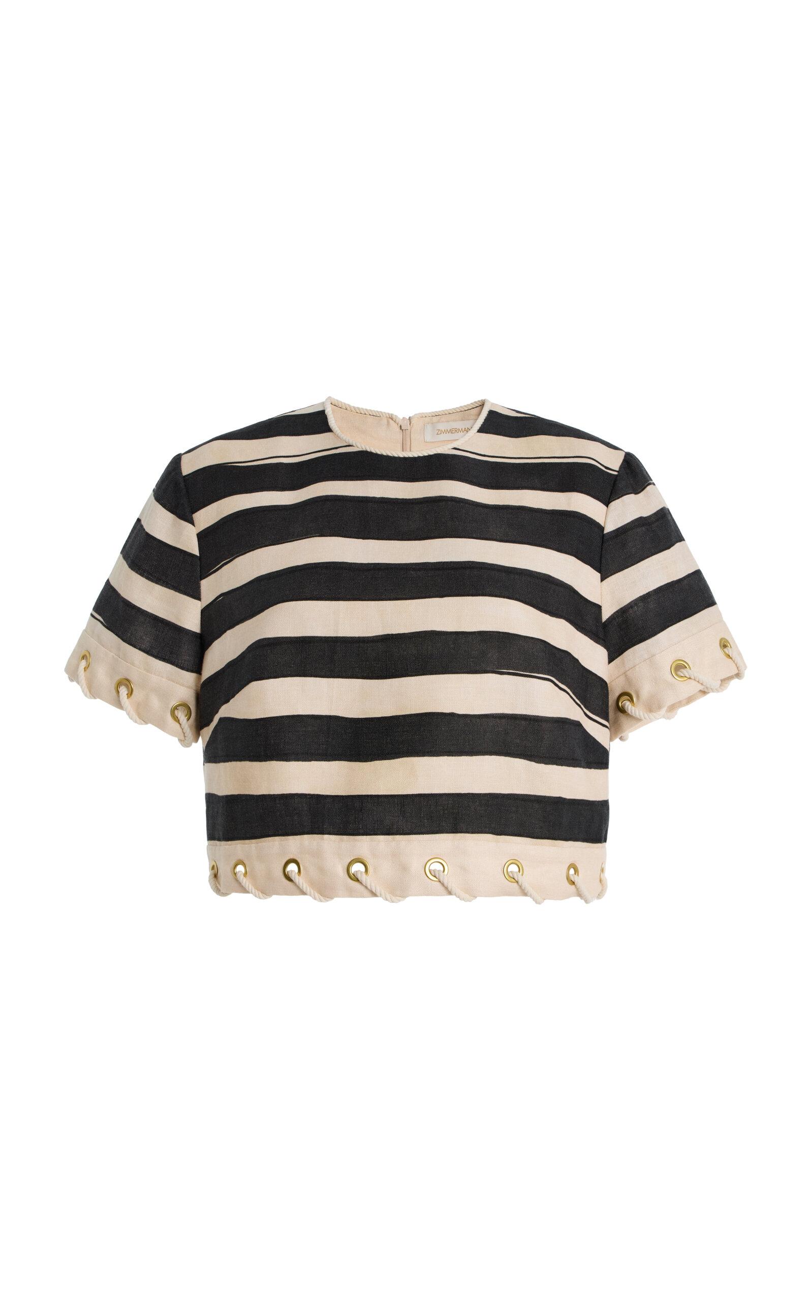 Zimmermann Rebellion Striped Linen Rope Top - Moda Operandi by ZIMMERMANN