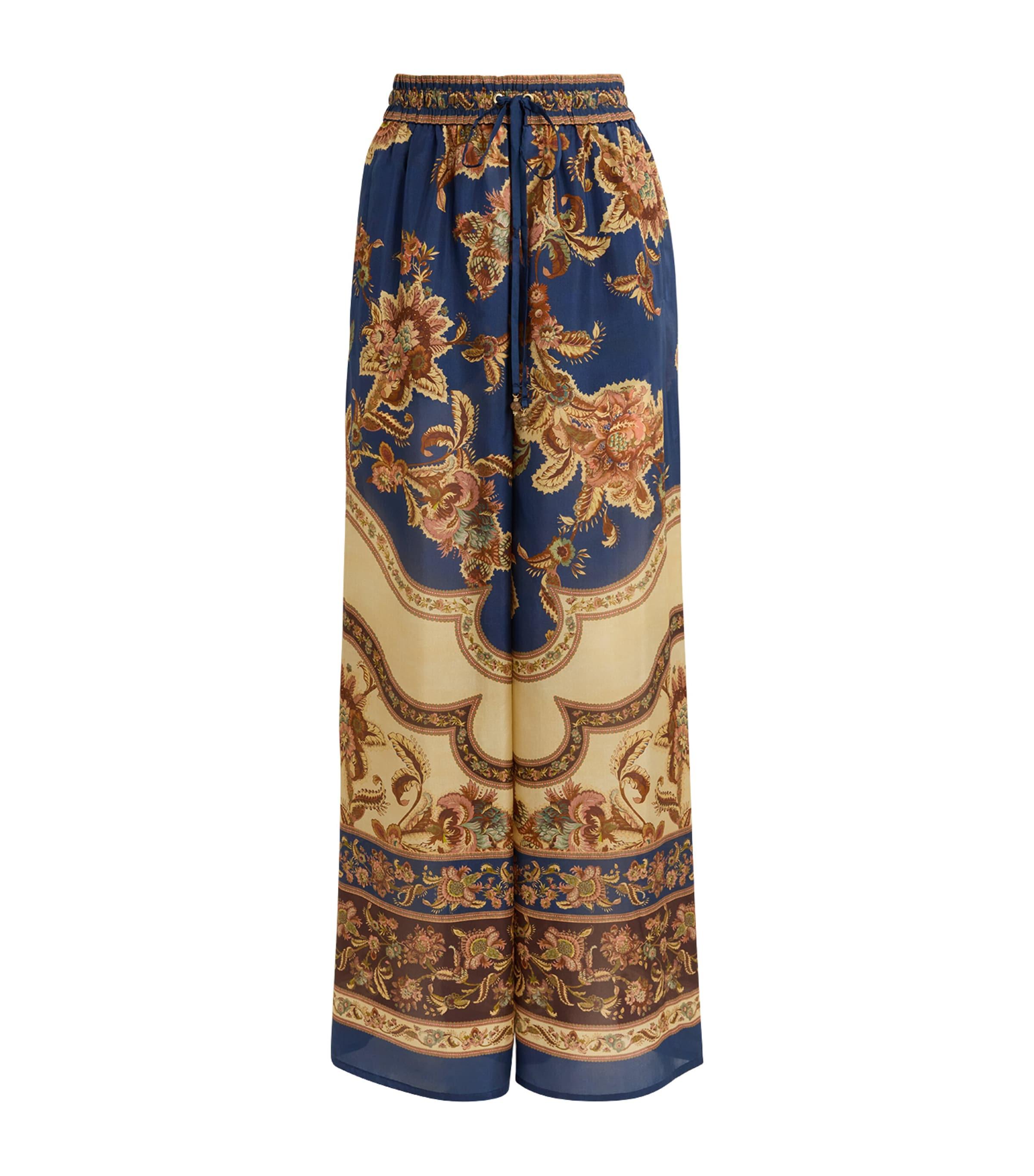 Zimmermann Silk Printed Aster Trousers by ZIMMERMANN