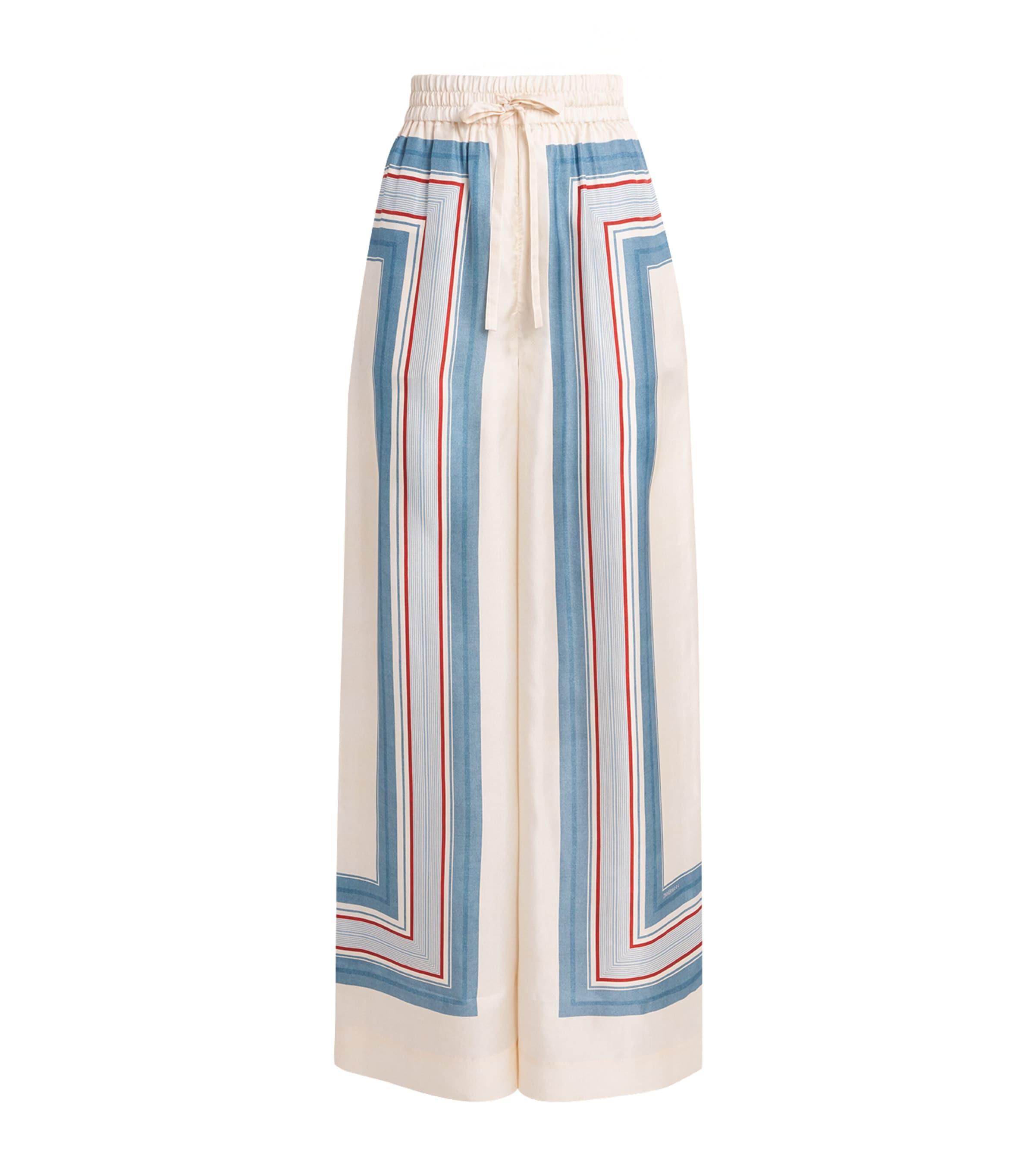 Zimmermann Silk Stripe Track Trousers by ZIMMERMANN
