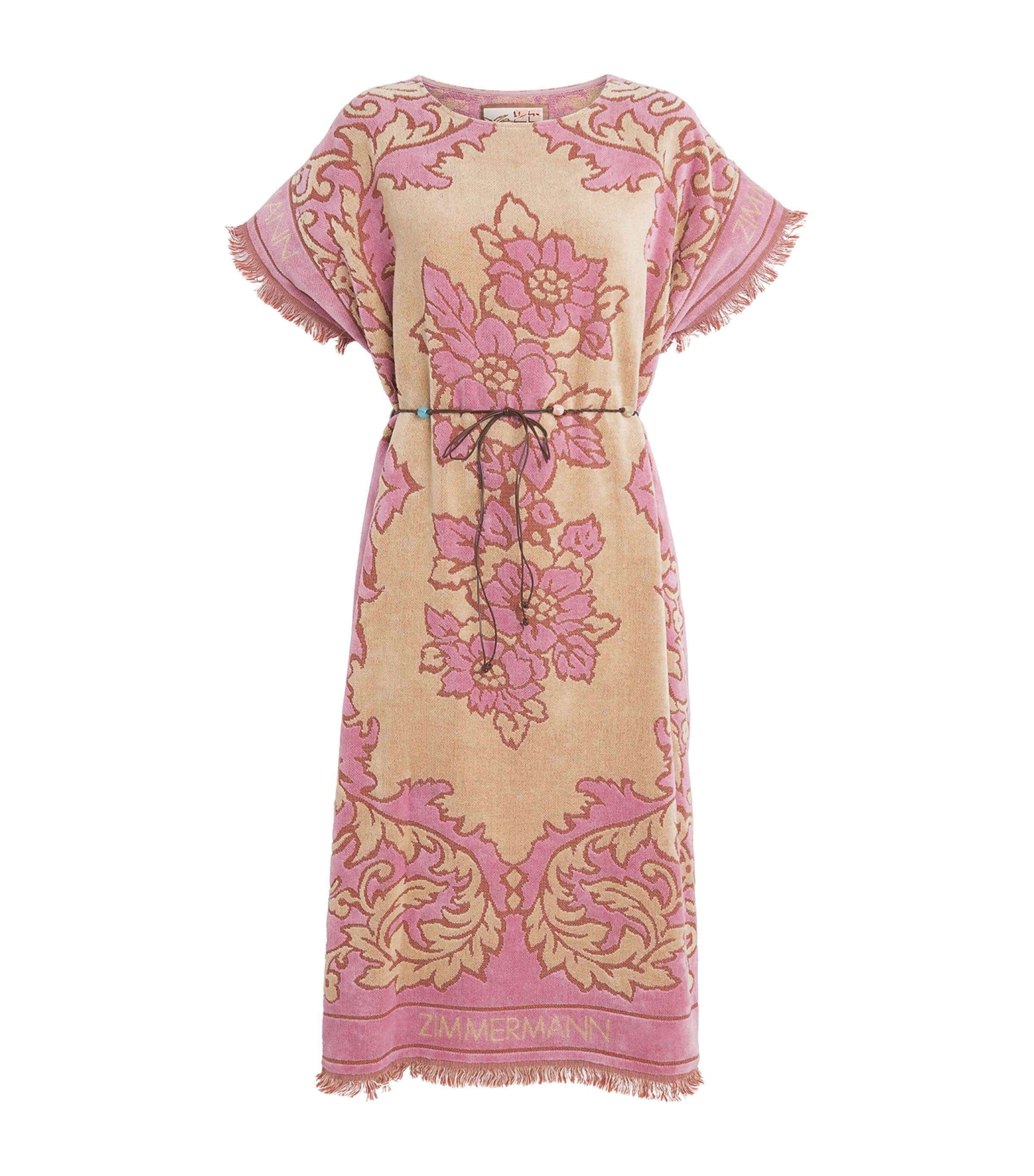 Zimmermann Towelling Floral Aster Midi Dress by ZIMMERMANN