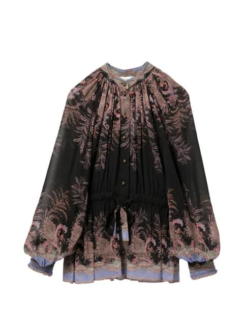 all-over floral print blouse by ZIMMERMANN