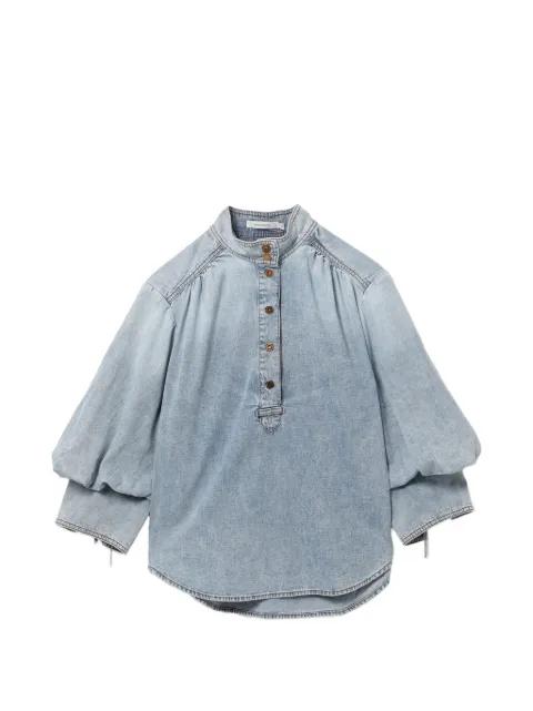 balloon-sleeve blouse by ZIMMERMANN