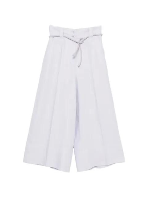 belted cropped trousers by ZIMMERMANN