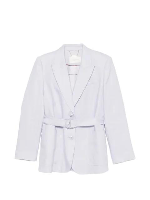 belted single-breasted blazer by ZIMMERMANN