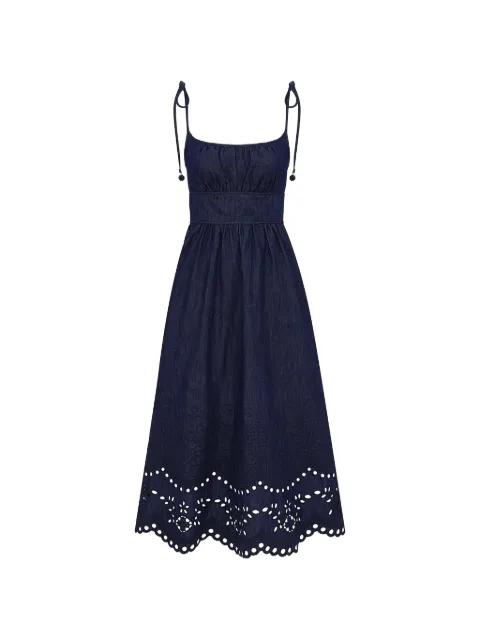 broderie midi dress by ZIMMERMANN