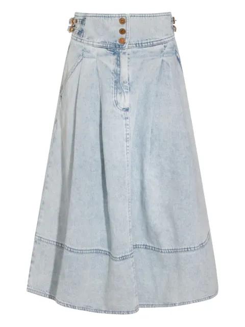 buckle pleated skirt by ZIMMERMANN