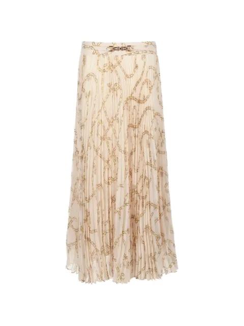 chain-print pleated skirt by ZIMMERMANN