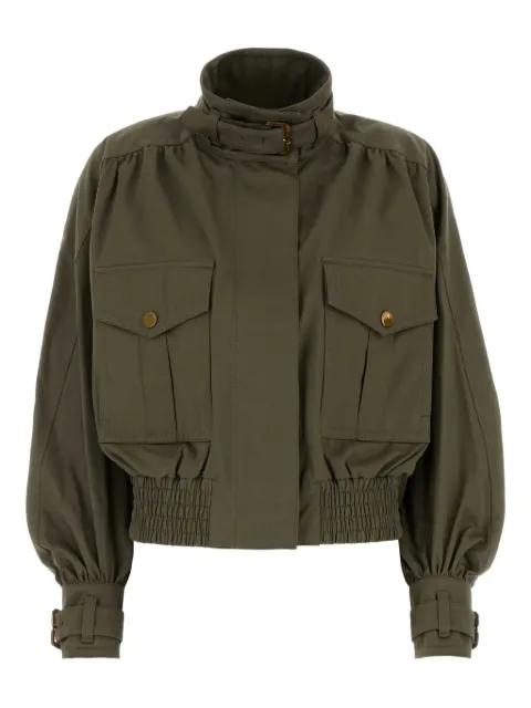 cotton hypnotic bomber jacket by ZIMMERMANN