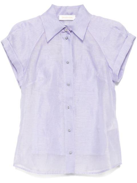 crush fitted blouse by ZIMMERMANN